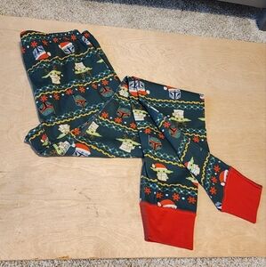 Hanna AnderssonThe Mandalorian Star Wars Pajama Pants Holiday Unisex Small